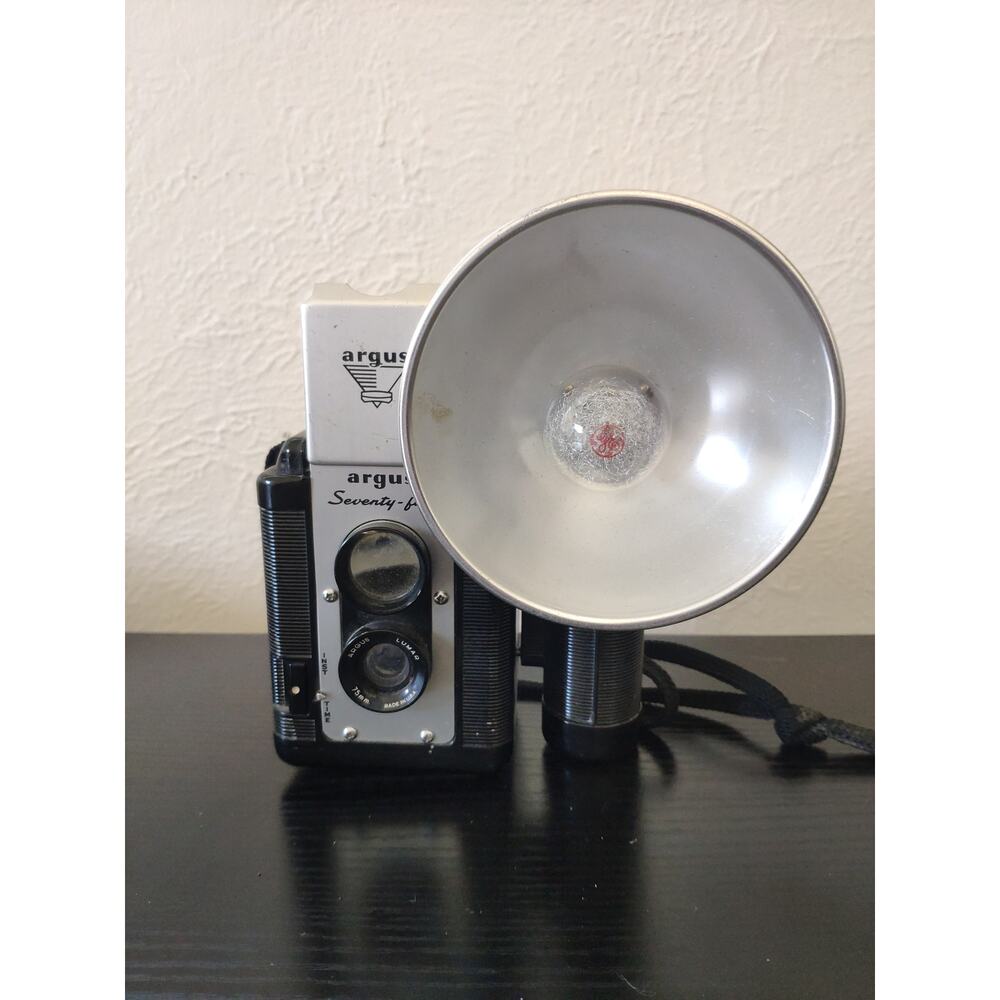 Vintage Camera Argus Seventy-Five with Flash Attachment – 1950s